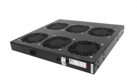 REM R-FAN-6K-1U-9005 Модуль вентиляторный 19" 1U, 6 вентиляторов, регул. глубина 390-750 мм с контроллером, черный - фото 3