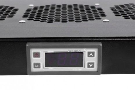 REM R-FAN-6K-1U-9005 Модуль вентиляторный 19" 1U, 6 вентиляторов, регул. глубина 390-750 мм с контроллером, черный - фото 4