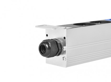 REM R-32-2x(10C13-5C19-A-Am)-1420-K Вертикальный блок розеток Rem-32 на 2 контура по 10 IEC 60320 C13, 5 IEC 60320 C19 с авт., и амп., 2 х 16 А, алюм., 33-38U, колодка, черный - фото 7