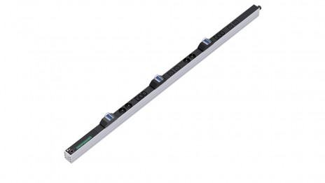 REM R-MC1-32-2x2S-2x3C13-2x2C19-A-1420-K Упр. верт. блок розеток с монит. Rem-MC1 2х2 S, 2x3 С13, 2x2 С19, 32A, алюм., 33-48U, колодка - фото 2