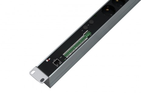 REM R-MC1-32-2x2S-2x3C13-2x2C19-A-1420-K Упр. верт. блок розеток с монит. Rem-MC1 2х2 S, 2x3 С13, 2x2 С19, 32A, алюм., 33-48U, колодка - фото 3
