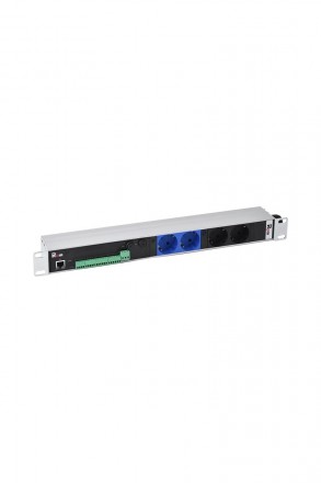 REM R-MC1-32-2x2S-440-K Блок силовых розеток, Shuko х 4, вход колодка, 45х484х60 мм (ВхШхГ), 32А, без шнура, алюминий, с мониторингом - фото 2