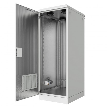 КОЛМЭН SRT03-6080.33-GY Шкаф климатический напольный 19'', IP54, с обогревом и вентиляцией, 33U, 600x830x1697 (ШxГxВ), серый (RAL 7035) - фото 2