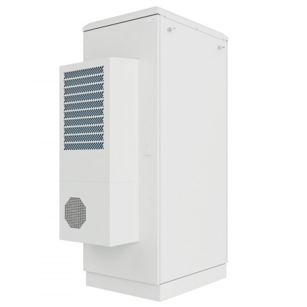 КОЛМЭН SRT03-6080.22-GY-1000K1 Шкаф климатический напольный 19'', IP54, с обогревом и кондиционером, 22U, 600x830x1205 (ШxГxВ), серый (RAL 7035)