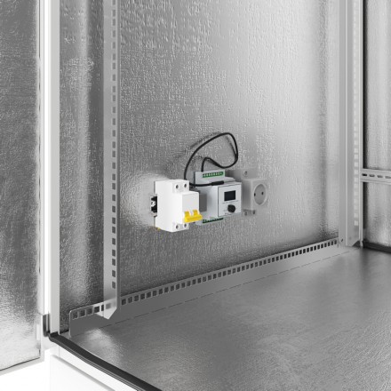 КОЛМЭН SRT03-6080.42-GY-2500K1 Шкаф климатический напольный 19'', IP54, с обогревом и кондиционером, 42U, 600x830x2100 (ШxГxВ), серый (RAL 7035) - фото 3