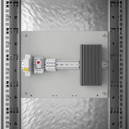 КОЛМЭН SRT03-70100.42.2-GY-2500K1 Шкаф климатический напольный 19'', IP54, с обогревом и кондиционером, две двери, 42U, 700x1000x2100 (ШxГxВ), серый (RAL 7035) - фото 5