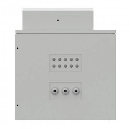 КОЛМЭН SRT03-7090.18.2-GY-800K1 Шкаф климатический напольный 19'', IP54, с обогревом и кондиционером, две двери, 18U, 700x952x1284, серый (RAL 7035) - фото 4