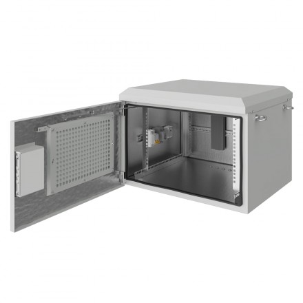 КОЛМЭН SRT01-6035.15-GY Шкаф климатический настенный 19'', IP54, с обогревом и вентиляцией, 15U, 600x350x797 (ШxГxВ), серый (RAL 7035) - фото 3