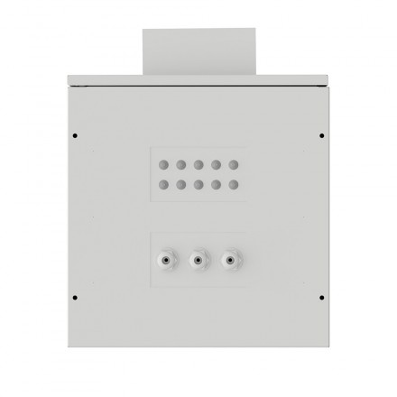 КОЛМЭН SRT01-6062.09-GY-400K3 Шкаф климатический настенный 19'', IP54, с обогревом и кондиционером, 9U, 600x620x620 (ШxГxВ), серый (RAL 7035), с монтажной панелью - фото 4