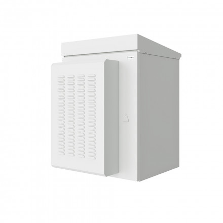 КОЛМЭН SRT01-7060.22-GY-800K1 Шкаф климатический настенный 19'', IP54, с обогревом и кондиционером, 22U, 700x600x1165 (ШxГxВ), серый (RAL 7035), с монтажной панелью