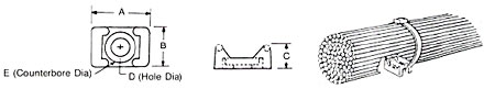 Hyperline TM-3S25C Площадка под винт 21.9x15.9мм (д. 6.4мм) для стяжки (100 шт) - фото 2