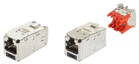 PANDUIT CJS5E88TGY Универсальный модуль Mini-Com®, медный, экранированный, категория 5e, 8-позиционный, 8-проводной (8P8C), тип TG - фото 2