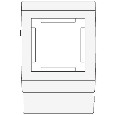 DKC / ДКС 00513 In-liner Classic PDA-45N 80 Рамка на кабель-канал TA-GN шириной 80мм, 2М, пластик, цвет белый, Mosaic 45