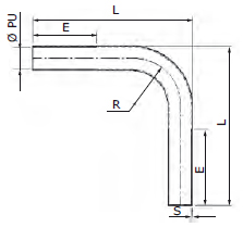 DKC / ДКС 6013-40 Поворот труба-труба 90°, номинальный ф40мм, IP67, толщина стенки 1,2мм, оцинкованная сталь - фото 2