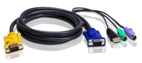ATEN 2L-5301UP Кабель/шнур, монитор+клав.+мышь USB/PS2