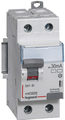 LEGRAND 411050 Дифференциальный автоматический выключатель, серия DX3, 16A, 30mA, Тип А, 1-полюсный+нейтраль