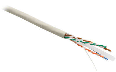 Hyperline SFTP4-C6-PATCH-LSZH-GY (м) Кабель витая пара, экранированная SFTP (SF/UTP), категория 6, 4 пары (26 AWG), многожильный (patch), LSZH, серый