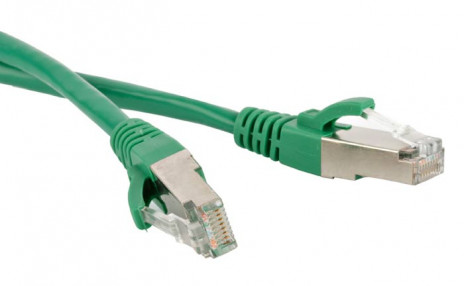 Hyperline PC-LPM-STP-RJ45-RJ45-C6-0.5M-LSZH-GN Патч-корд U/FTP, экранированный, Cat.6 (100% Fluke Component Tested), LSZH, 0.5 м, зеленый