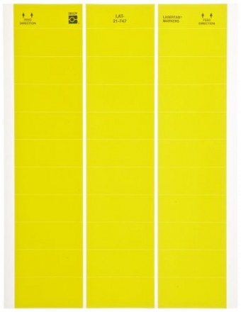 BRADY brd29863 Этикетки, желтый полиэстер, 210 мм х 297 мм (лист А4, упаковка 25 листов), ELAT-28-747-YL