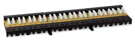 Hyperline PPHD-19-48-8P8C-C6A-110D Патч-панель высокой плотности 19", 1U, 48 портов RJ-45, неэкранированная, категория 6A, Dual IDC - фото 4