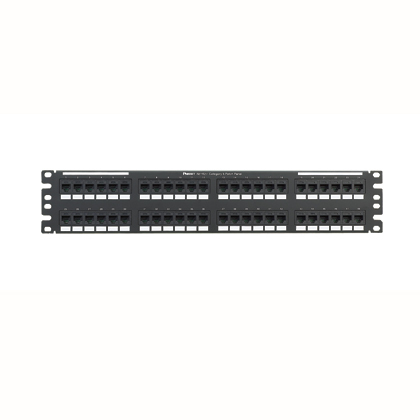 PANDUIT NK6PPG48Y Netkey Патч-панель 19", 48 портов, категория 6, 88.1 мм х 482.6 мм х 29.6 мм (ВхШхГ), 2U, черная