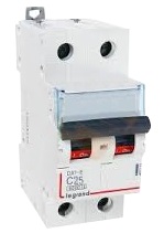 LEGRAND 407279 Автоматический выключатель, серия DX3-E, С25A, 6kA, 2-полюсный