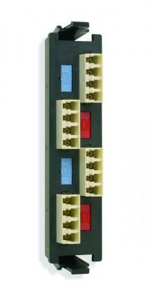 Siemon RIC-F-LC16-01C-SALE Quick-Pack Панель с 4 LC quadro адаптерами, 16 волокон, многомод, цвет адаптеров бежевый (для RIC3, SWIC3, FCP3) (РАСПРОДАЖА)