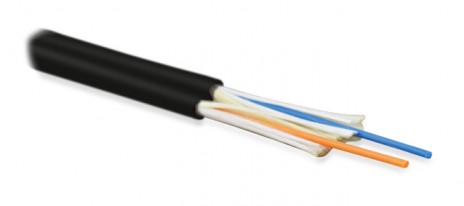 Hyperline FO-D3-IN-503-2-LSZH-BK Кабель волоконно-оптический 50/125 (OM3) многомодовый, 2 волокна, duplex, zip-cord, плотное буферное покрытие (tight buffer) 3.0 мм, для внутренней прокладки, LSZH, нг(А)-HF, –40°C – +70°C, черный