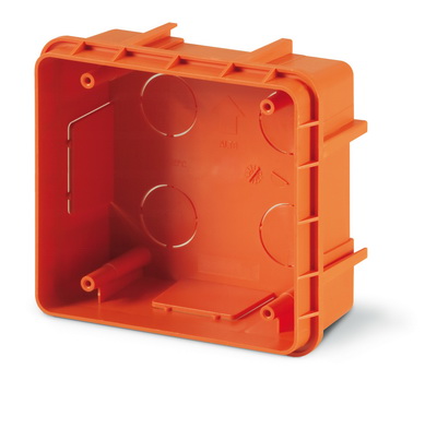 DKC / ДКС DIS5720200 Коробка для скрытого монтажа разъемов, для разеток с основанием 136х125мм, цвет оранжевый, IP66