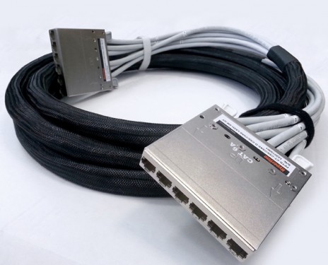 Сборки кабельные медные претерминированные с кассетами на обоих концах, категория 6A, экранированные, LSZH Hyperline серии PPTR-CT-CSS/C6AS-D-CSS/C6AS-LSZH - фото 7