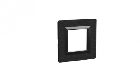 Рамки черные из алюминия для настенного монтажа ДКС серии Avanti