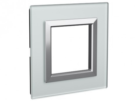 Рамки светло-серые из натурального стекла для настенного монтажа ДКС серии Avanti