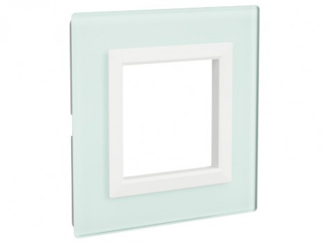 Рамки светло-зеленые из натурального стекла для настенного монтажа ДКС серии Avanti