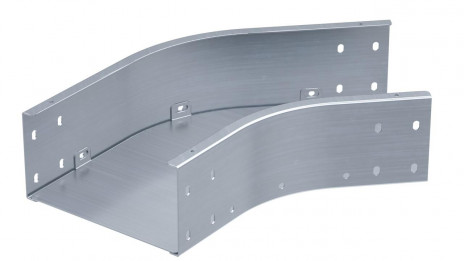 Углы горизонтальные 45° для листовых лотков, толщина 1,5 мм, в комплекте с крепежными элементами и соединительными пластинами ДКС серии SCMxxxK