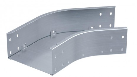 Углы горизонтальные 45° для листовых лотков, толщина 1,2 мм, в комплекте с крепежными элементами и соединительными пластинами ДКС серии SCNxxxK