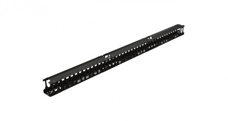 Организаторы кабельные вертикальные для шкафов TSR, с крышкой, для профиля тип 1 Hyperline серии CMF-R(XX)U-F106-СS-RAL9005